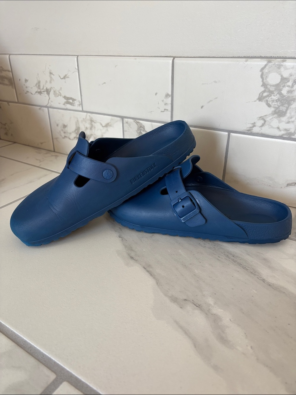 Birkenstock EVA Boston Clogs - Blue Size 42
